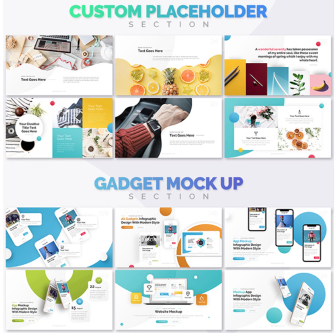 template visual grafis custom placeholder dan gadget mockup untuk bisnis dan promo banner iklan
