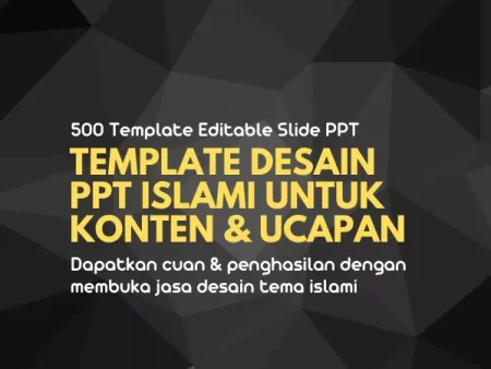 template desain ppt islami ramadhan lebaran